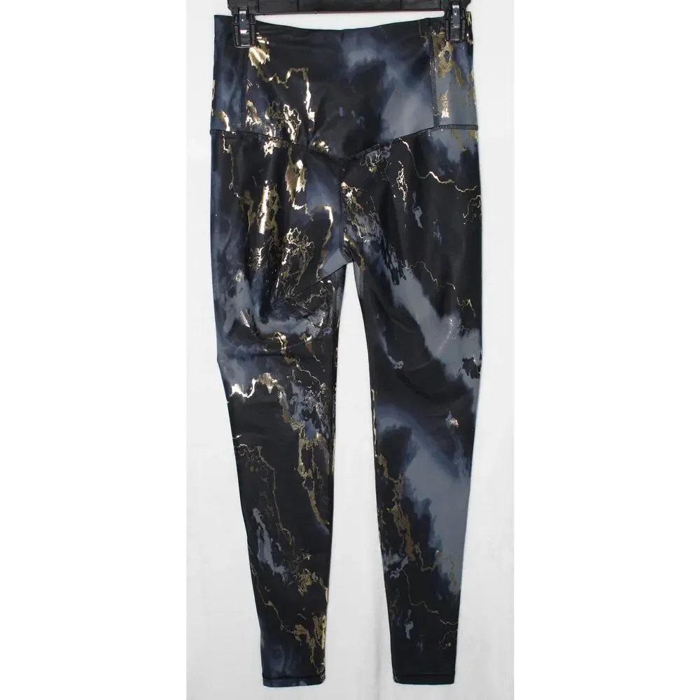 Old Navy Extra High-Rise Powersoft Go Dry Leggings in Marble Pattern, Size M